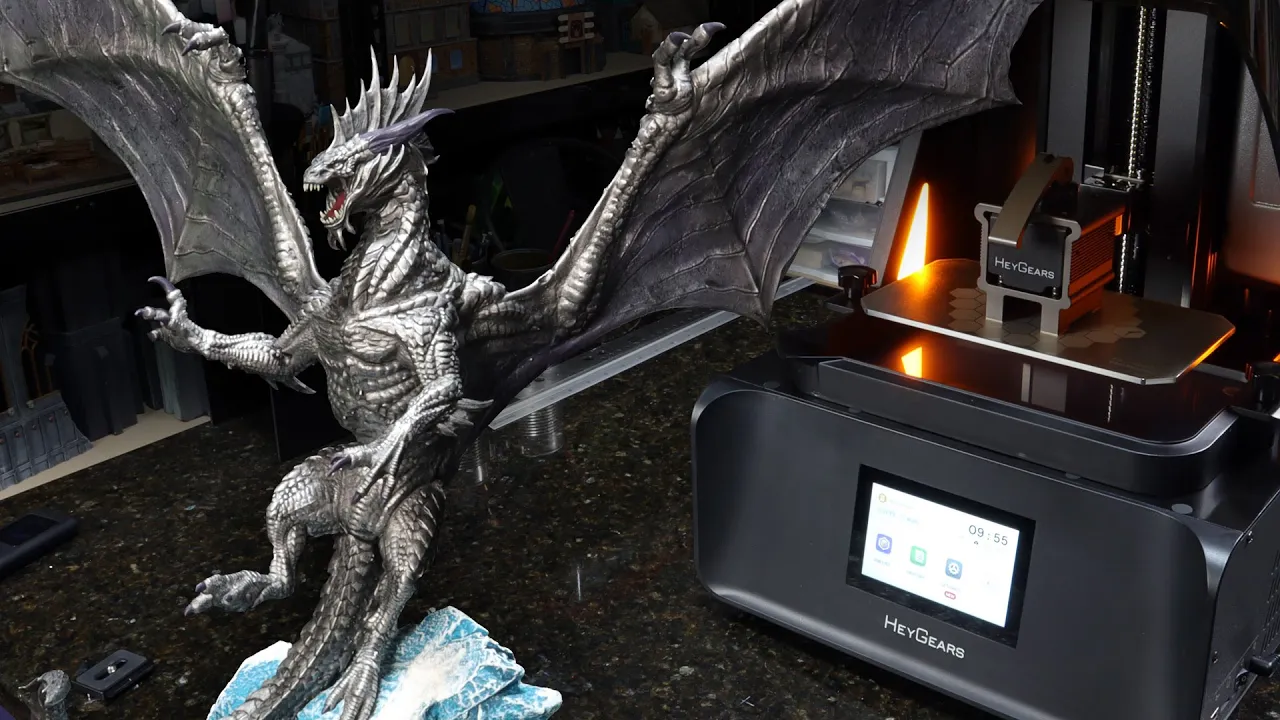 ENORMOUS Ancient Silver Dragon -- and so much more, on the HeyGears Reflex RS Turbo