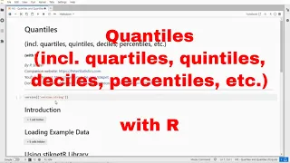 R - Quantiles and Quartiles