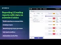 Reporting - Creating reports with data on extended tables