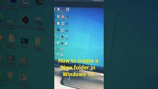 How to create a new folder in windows 10