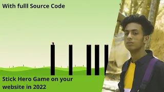 Stick Hero Game on your website with html css and js in 2022 full source code by jishaansinghal