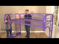 Eclipse Twin Full Futon Bunk Bed Assembly