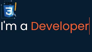 CSS Text Typing Animation HTML CSS