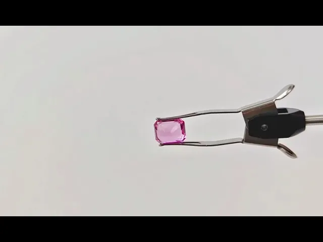 Octagon Pink Sapphire 3.47 ct.