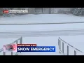 Heavy snow and winds cover roads in Gloucester County NJ
