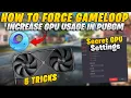 Force GameLoop to Use GPU 0 to 100 GPU Usage Fix PUBG Mobile 2026