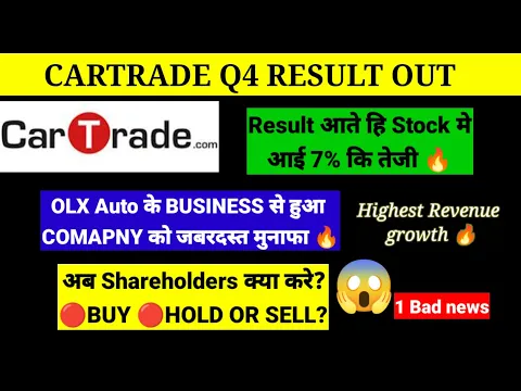 Download MP3 CARTRADE Q4 RESULT OUT 🔴 CARTRADE SHARE LATEST NEWS 🔴 CARTRADE OLX DEAL 🔴 BUY, HOLD OR SELL?