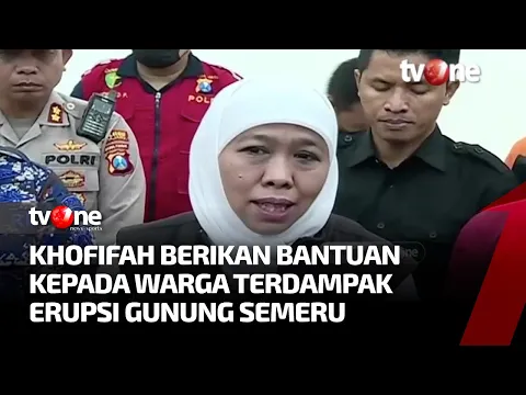 Khofifah Pastikan Logistik & Layanan Kesehatan Korban Erupsi Semeru Tercukupi