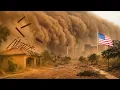 CHAOS in Las Vegas Terrifying Dust Storm Wreaks Havoc Uproots Trees Crushes Cars Blocks Roads