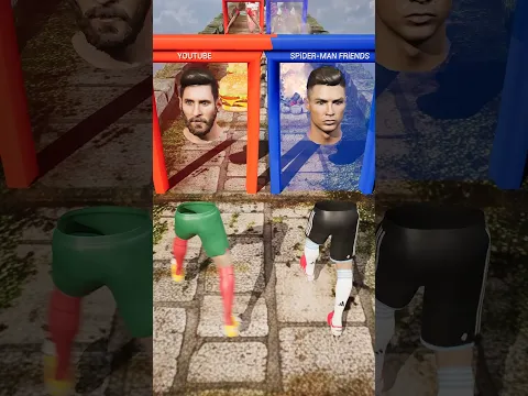 GTA V New Build a Queen Run Ronaldo vs Messi Funny Epic Challenge! #ronaldo #messi