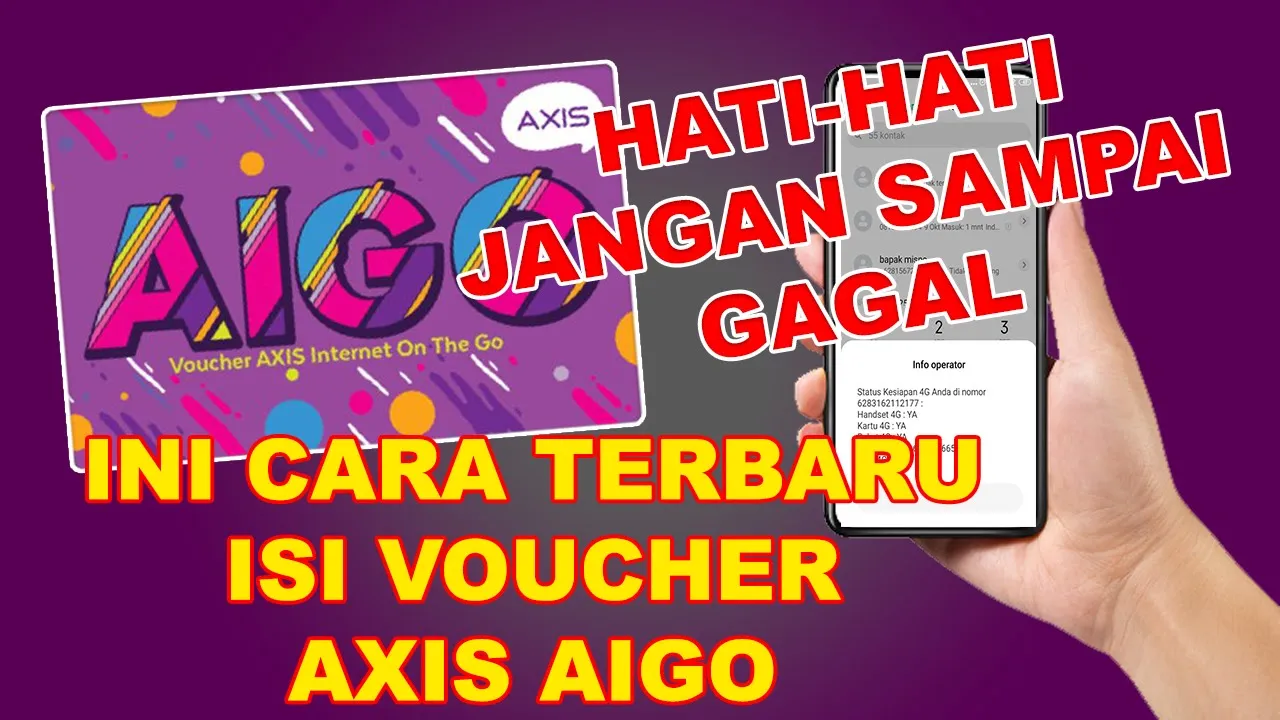 Cara Mengisi Voucher Axis Aigo