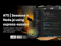 NodeJS Tutorial in Hindi Sessions in Node js using express-session
