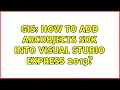 GIS How to add ArcObjects SDK into Visual Studio Express 2013 2 Solutions