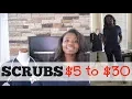 NURSING SCHOOL SCRUBS FROM 5 TO 30 TRY ON