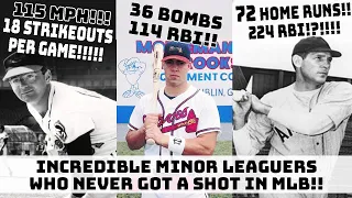 INSANELY GOOD Minor League Baseball Players Who NEVER Got A Chance In MLB