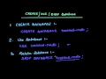 Creating and Deleting Database in SQL DBMS