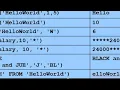 SQL single row function part 2 character