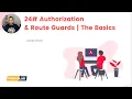 24 Authorization Route Guards - The Basics Get Started With Angular 9 in Arabic