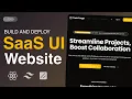 Build a SaaS Landing Page with React Tailwind CSS Typescript and Next JS