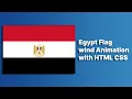 Egypt Flag Animation with HTML CSS HTML CSS Flag Animation raselcoder
