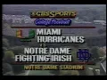 Miami vs Notre Dame 1988 Intro