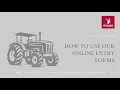 How to use our online entry forms