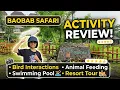 Interacting with Animals Swimming with a View Baobab Safari Resort Review