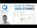 Azure DevOps - Create and manage USER STORIES