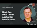 Next-Gen data-driven application development