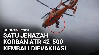 detik detik tim sar evakuasi jenazah korban pesawat atr 42 500 dengan helikopter dauphin liputan 6