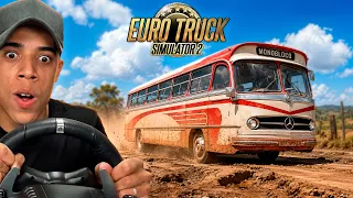 TRABALHANDO COMO MOTORISTA COM UM ONIBUS ANTIGO! (MONOBLOCO) - EURO TRUCK SIMULATOR 2