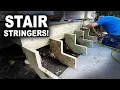 How to Build Stair Stringers - Making My Deck Stairs