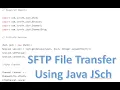 SFTP File Transfer using Java JSch