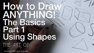 How to Draw Anything The Basics Part 1 Shapes Narrated Step by Step