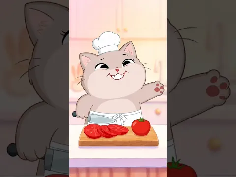 Watch This Adorable Cat Chef Slice Tomatoes in Style
