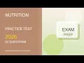 Nutrition Practice Test 2026 50 Questions and Answers Exam Prep