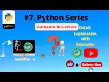 constant and literals in python explained in Hindi jack of python interview
