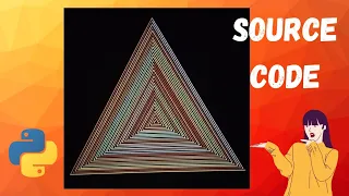 Draw concentric triangle using python Concentric triangle Design s Draw design s 13