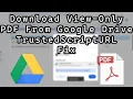 Download Lagu Hoe u beveiligde/alleen-lezen PDF-bestanden van Google Drive kunt downloaden - TrustedScriptURL-f...