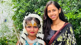 Naina ko bnaya Radha rani😍 || Janmashtami special vdo shoot || Parul Verma vlogs #vlog #familyvlog 