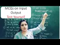 mcqs in c printf and scanf in c