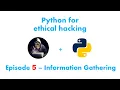Information gathering Python for ethical hacking 5