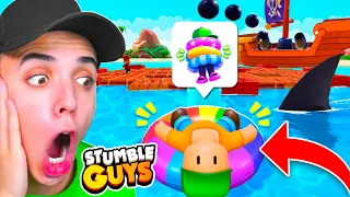 PROBÉ TRUCOS del NUEVO EMOTE *FLOTADOR* de STUMBLE GUYS!😱
