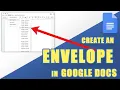 TUTORIAL Create Any Size ENVELOPE in Google Docs FREE Add-on Templates