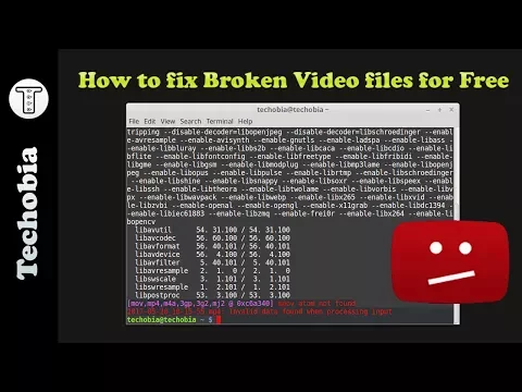 Download MP3 How to fix Broken Videos for free - ffmpeg untrunc | Bless for Creators