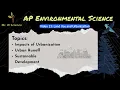 13 Land Use and Urbanization APES Unit 5 - Land and Water Use