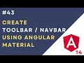 Create Angular Material in Angular 14 Application