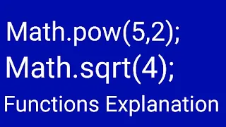 Math pow Math sqrt Functions Explanation In Java Almighty Coder