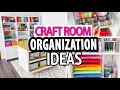 CRAFT ROOM ORGANIZATION HACKS Simple Storage Ideas
