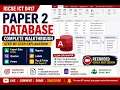 IGCSE ICT 0417 - Paper 2 Database Microsoft Access Complete Walkthrough